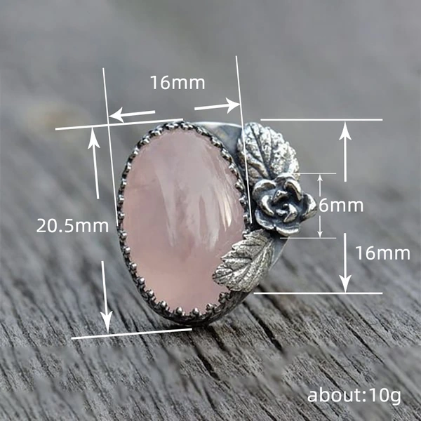  European and American hot-selling women's retro copper ring with flower and leaf carvings, personalized fashion jewelry, factory direct sales