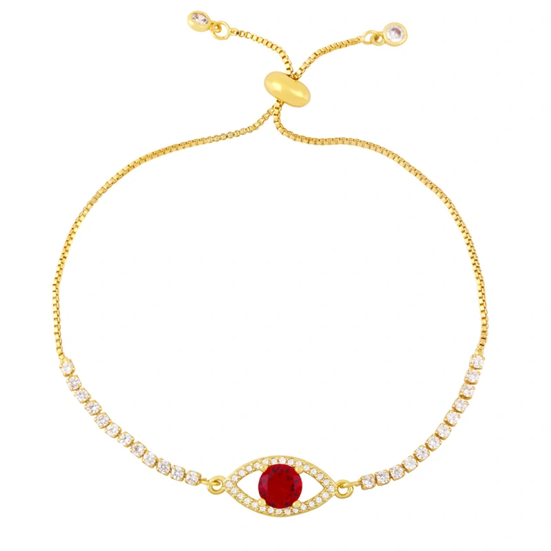 2023 Hot Sale New Devil's Eye Bracelet European and American Internet Celebrity Zircon Bracelet Women Adjustable BRE45