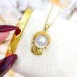   Hot selling cute necklace for women, cute Buddha imitation pearl design necklace, elegant light luxury style jewelry