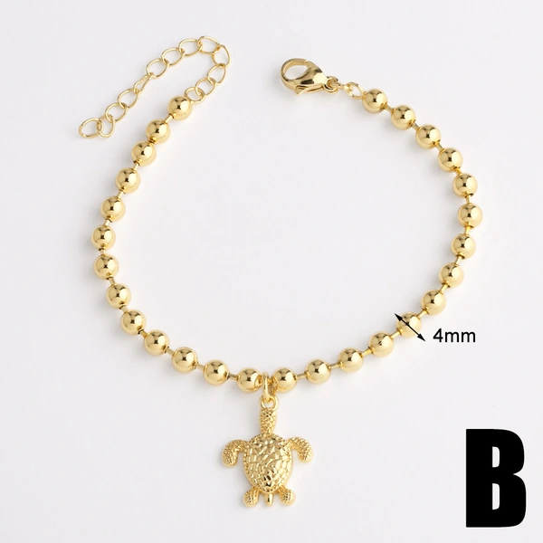 AS jewelry ocean style starfish pendant bracelet copper gold-plated bracelet bra79 bracelet