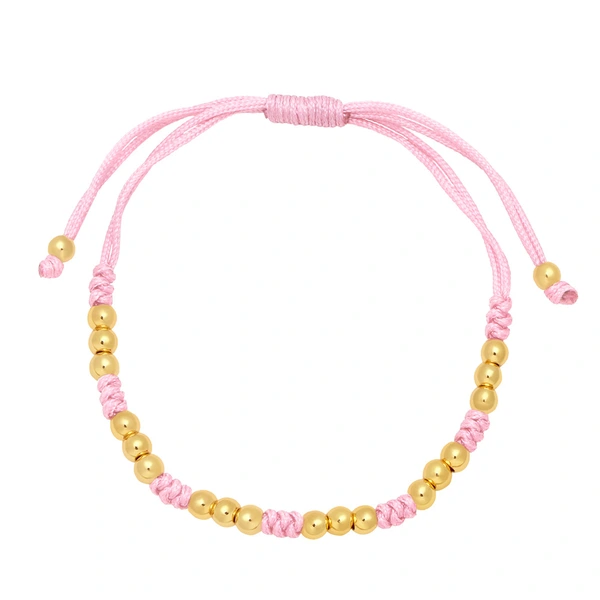 Hot selling Bohemian style hand-woven beaded bracelet with adjustable pull-out simple bracelet brj23