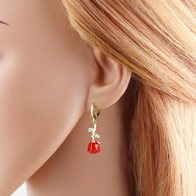 AS jewelry European and American hot selling copper plated 18k gold boys and girls racket earrings earrings era377 earrings