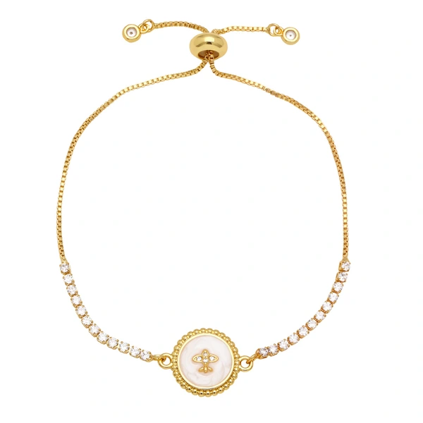 Clearance hot sale fashion versatile bracelet geometric lightning heart adjustable bracelet brg84