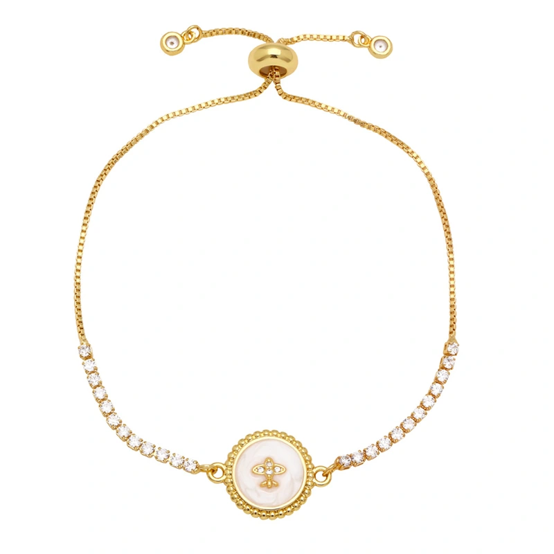 Clearance hot sale fashion versatile bracelet geometric lightning heart adjustable bracelet brg84