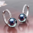 Fashionable and elegant high-end earrings, internet celebrity pearl earrings, female temperament, Hong Kong style, personality, trendy earrings