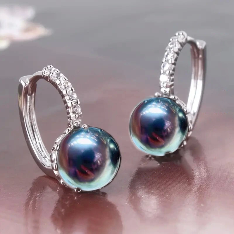 Fashionable and elegant high-end earrings, internet celebrity pearl earrings, female temperament, Hong Kong style, personality, trendy earrings