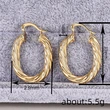 Middle Eastern factory direct sales earrings for women, U-shaped spiral niche accessories, Maillard super hot style