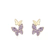 Korean cute small butterfly earrings, simple and elegant small earrings, the same style as the Internet celebrity fairy earrings