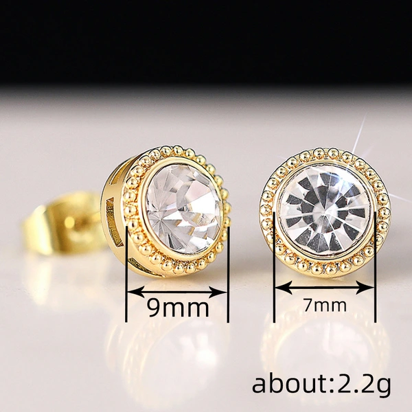    Hot-selling women's round geometric earrings, everyday jewelry, exquisite fashion jewelry