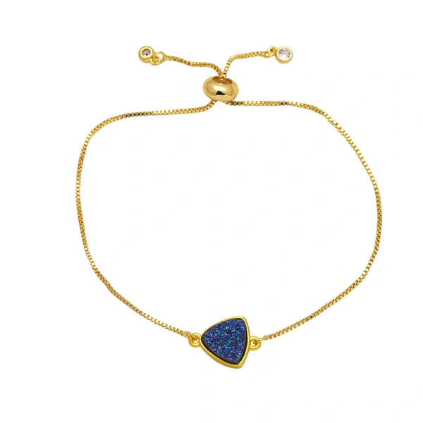 Hot selling triangle pendant bracelet female niche light luxury high-end gold-plated bracelet brc54