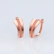 Joom's new copper earrings, metal geometric couple earrings, temperament European and American celebrity earrings