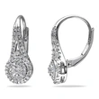 New Eight Hearts and Eight Arrows Round Full Diamond Zircon Earrings European and American Platinum-plated Earrings