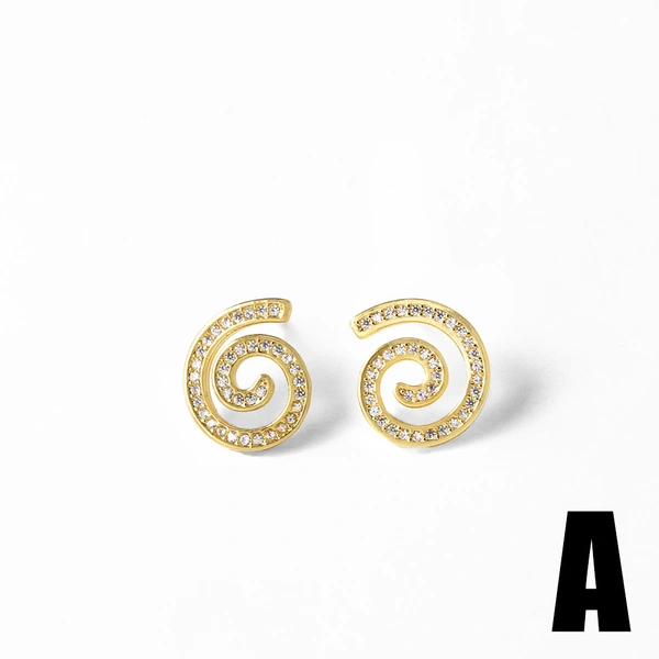 AS jewelry hot selling pearl thread earrings copper plated 18k gold high-end earrings err56