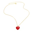 AS jewelry new gold-plated love heart oil drop pendant necklace clavicle chain nkb111 necklace