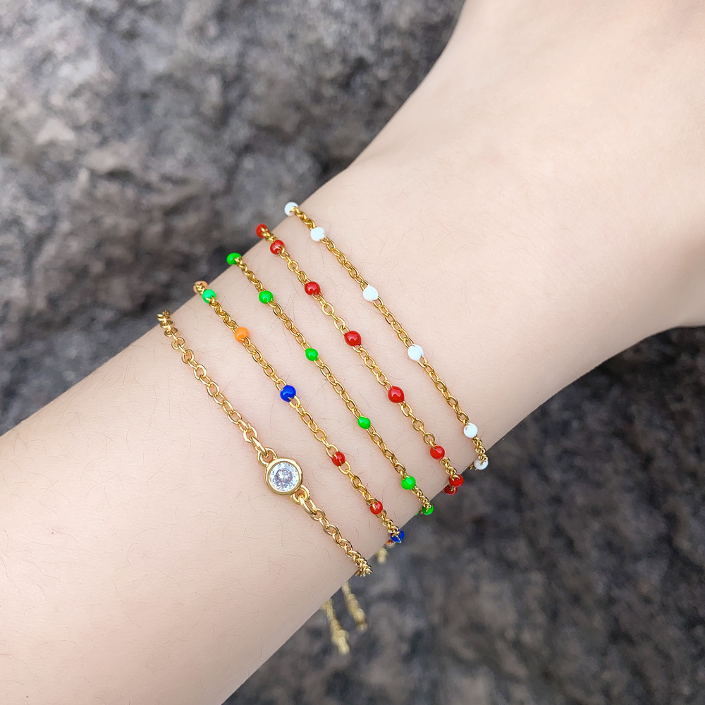 Hot selling simple oil drop bracelet bohemian style bracelet girls girlfriends hand jewelry brb03