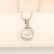 Semi-circular Qingquan necklace pendant for women Korean style simple small fresh zircon necklace pendant jewelry wholesale