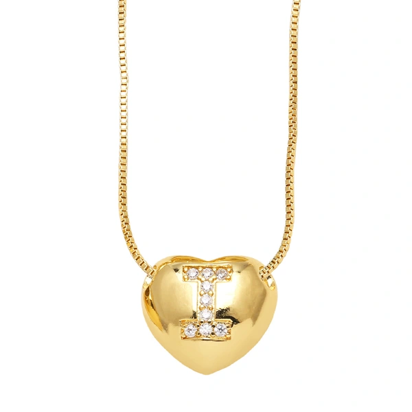 AS jewelry new style inlaid zircon love 26 letters pendant necklace clavicle chain nkb281necklace