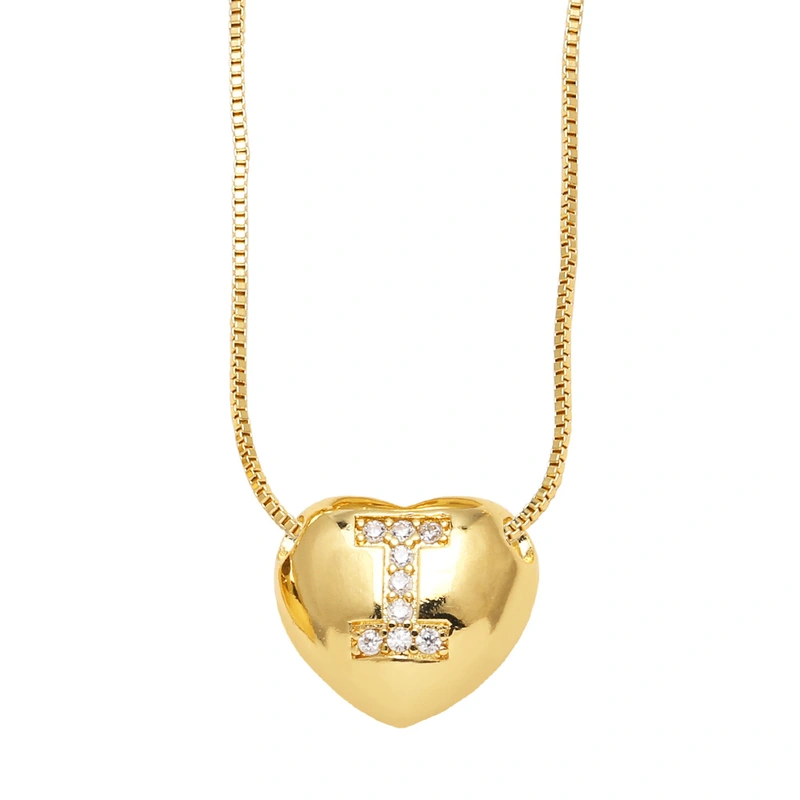 AS jewelry new style inlaid zircon love 26 letters pendant necklace clavicle chain nkb281necklace