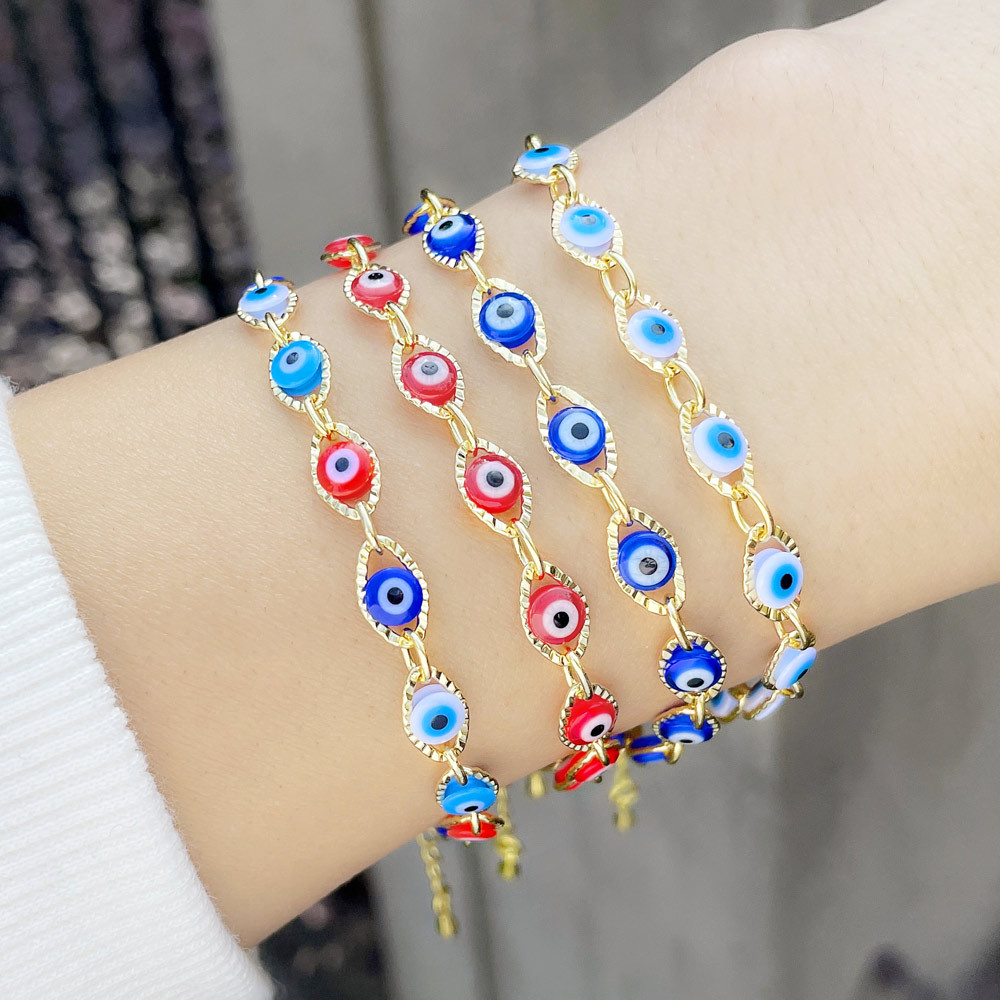 European and American popular evil eye bracelet evil eye fashion street shooting trend creative bracelet bre61