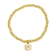 AS jewelry hot selling square 26 English letters pendant bracelet female beaded bracelet brf55
