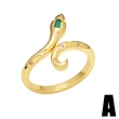 Hot-selling jewelry, European and American niche design, light luxury open ring, versatile diamond snake ring rip72