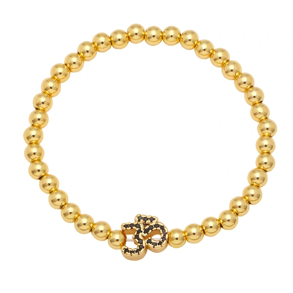 Clearance European and American style fashion bracelets Internet celebrity design zircon bracelets women's handmade beaded elastic bracelets brg88