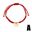 AS jewelry European and American red rope Madonna cross pendant bracelet gold-plated tennis racket hand jewelry female bra84