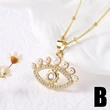 AS jewelry summer new all-match turtle devil eye pearl pendant necklace clavicle chain female nku59