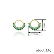 Manufacturer's source exquisite earrings for women, hot selling, multiple colors available, colorful zircon personalized jewelry