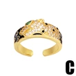 Hot-selling jewelry, European and American niche design, light luxury open ring, versatile diamond snake ring rip72