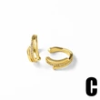 AS jewelry new multi-layer C-shaped earrings female copper plated 18k gold polished ear clip earrings era281