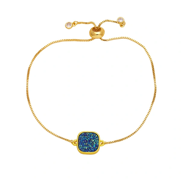 European and American jewelry hot selling bracelets for women niche light luxury high-end copper plated 18k gold hand bracelet brc37