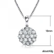 New Korean style fashion flower zircon necklace female sweet short clavicle chain student necklace