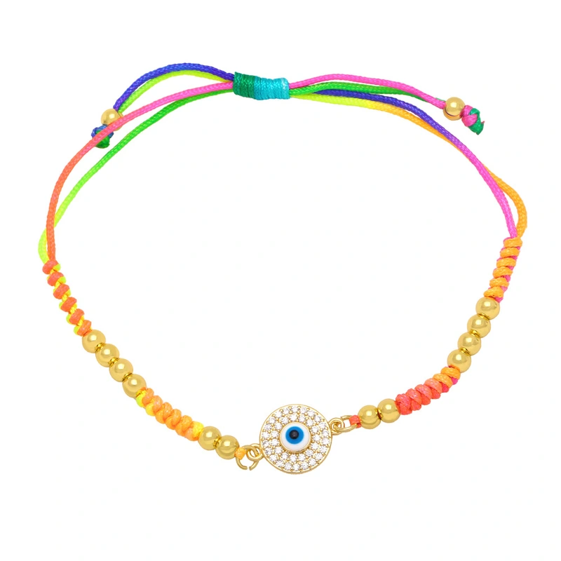 Clearance European and American devil eye bracelet hand-woven bohemian style bracelet brh35