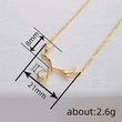  Christmas inlaid zircon necklace women's antler elk pendant jewelry lady style cute holiday ornaments