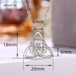 European and American fashion simple triangle one-piece necklace heart-shaped crown clavicle chain hand holding love necklace
