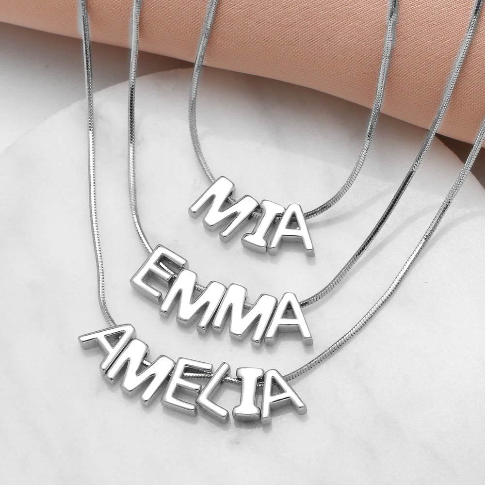 AS jewelry European and American hot style 26 English letters pendant necklace gold-plated clavicle chain female nkb212