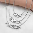 AS jewelry European and American hot style 26 English letters pendant necklace gold-plated clavicle chain female nkb212