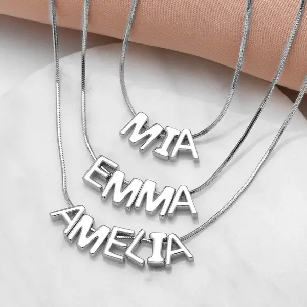 AS jewelry European and American hot style 26 English letters pendant necklace gold-plated clavicle chain female nkb212