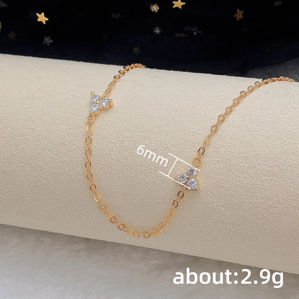 New choker girl's thin necklace Japanese and Korean slender retro interval beads short clavicle chain