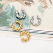 Clearance European and American twisted thread earrings niche design high-end temperament retro earrings erv08