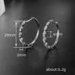 European and American retro horse eye earrings high-end Korean large hoop earrings fashionable daily versatile earrings for women