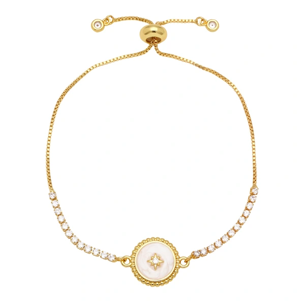 Clearance hot sale fashion versatile bracelet geometric lightning heart adjustable bracelet brg84