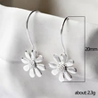   Hot-selling floral earrings, European and American fashion, women's small daisy ear hooks, factory direct sales, hot-selling earrings
