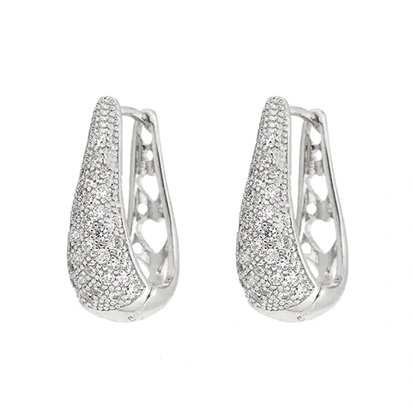 Temperament versatile U-shaped earrings for women, exquisite and small, elegant jewelry, hot-selling popular online celebrity style jewelry