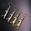 Hot selling European and American fashion cute cat earrings earrings jewelry supply students daily jewelry
