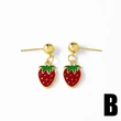 AS jewelry hot selling oil drop fruit cherry lips pendant earrings earrings female erw60 ring