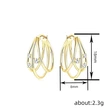 New geometric earrings with French style, daily matching accessories, simple style earrings