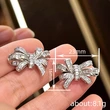 Korean style gentle new earrings for women with bow symmetrical boutique earrings for ladies and princesses