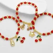 AS jewelry new fruit cherry pendant bracelet beaded hand jewelry brh19 bracelet
